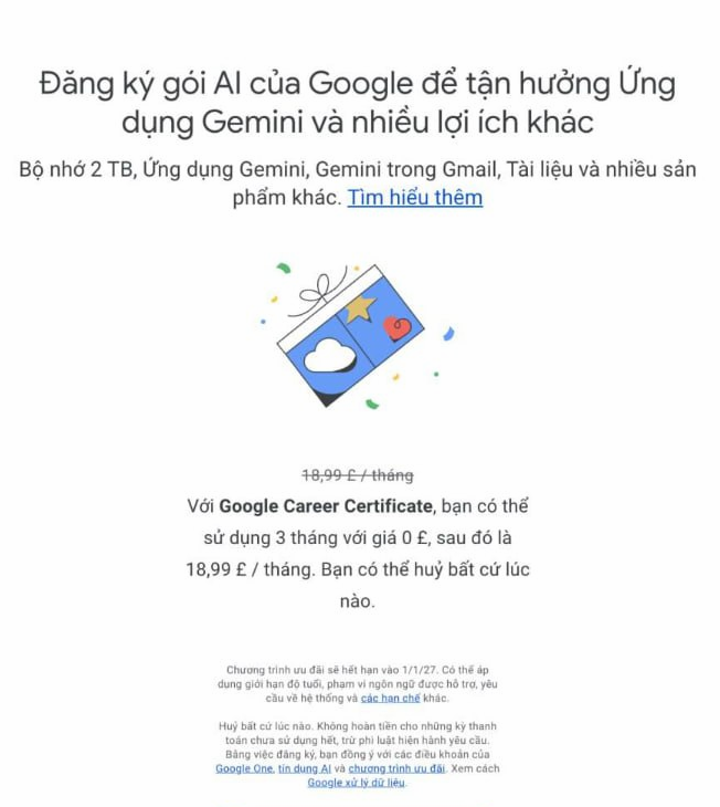 Veo3 trial 3 tháng kbh