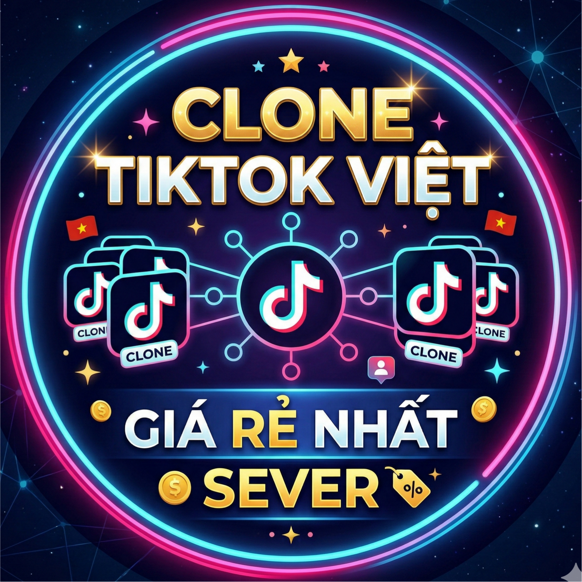 Clone TikTok Việt Rẻ Nhất Sever Thế
