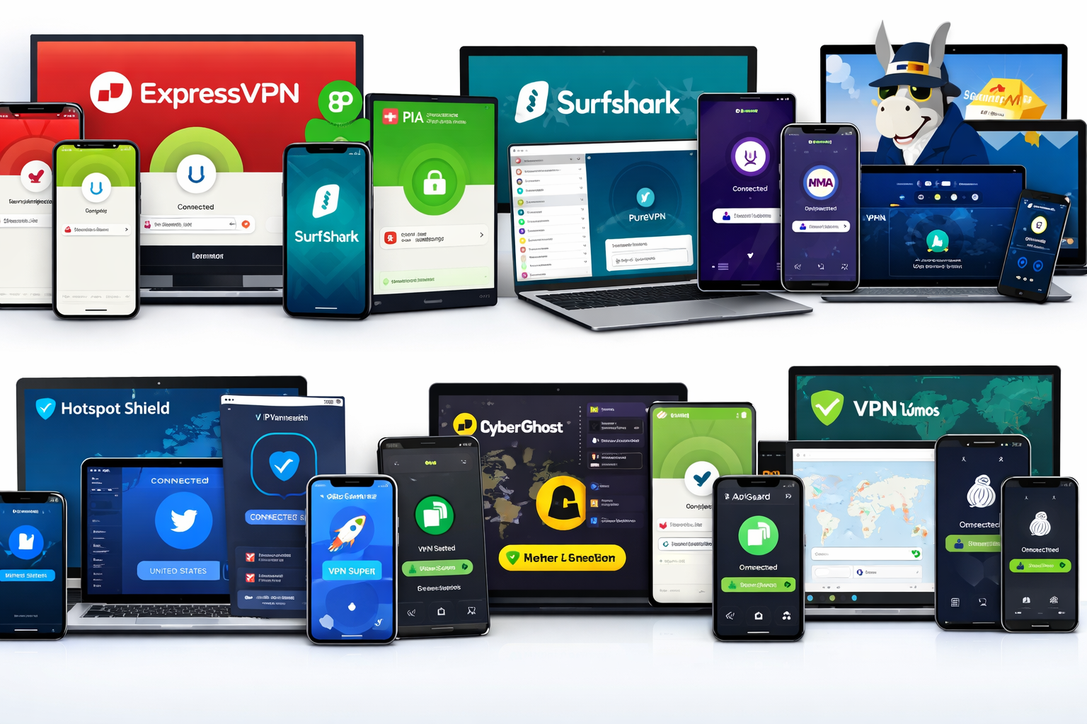 VPN 1 năm - Express, PIA,  HMA, SurfShark...