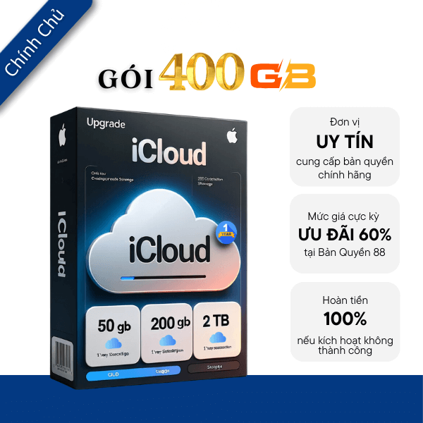 Nâng cấp dung lượng icloud